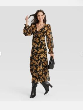 A New Day Women's Long Sleeve
Sheer Maxi Dress
